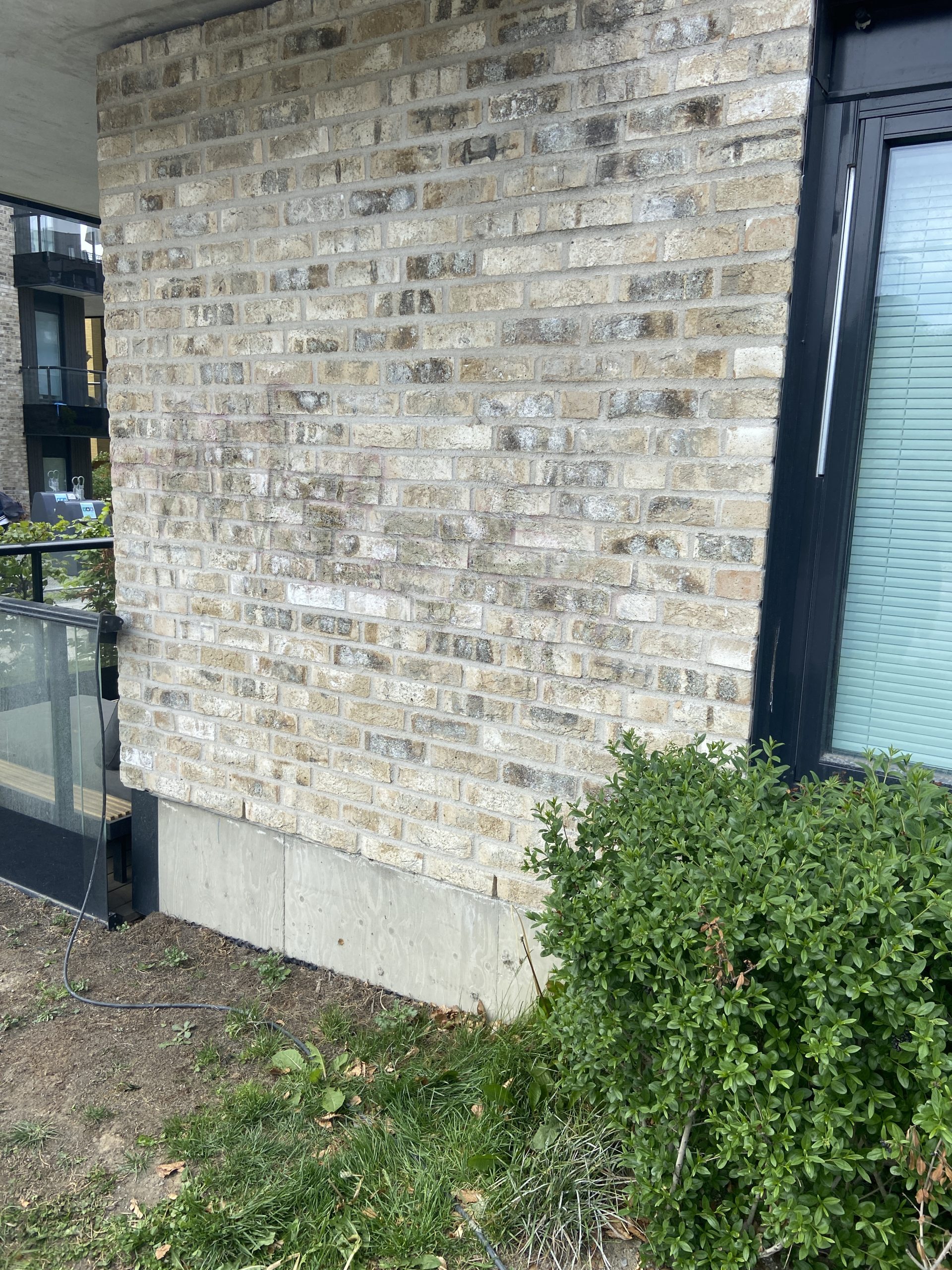 Murvegg i Oslo etter graffiti fjerning med laser – ren overflate